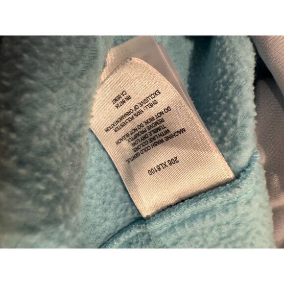 Columbia Womens Medium Light Blue Full-Zip Fleece Jacket With High Collar & Long - Picture 5 of 11